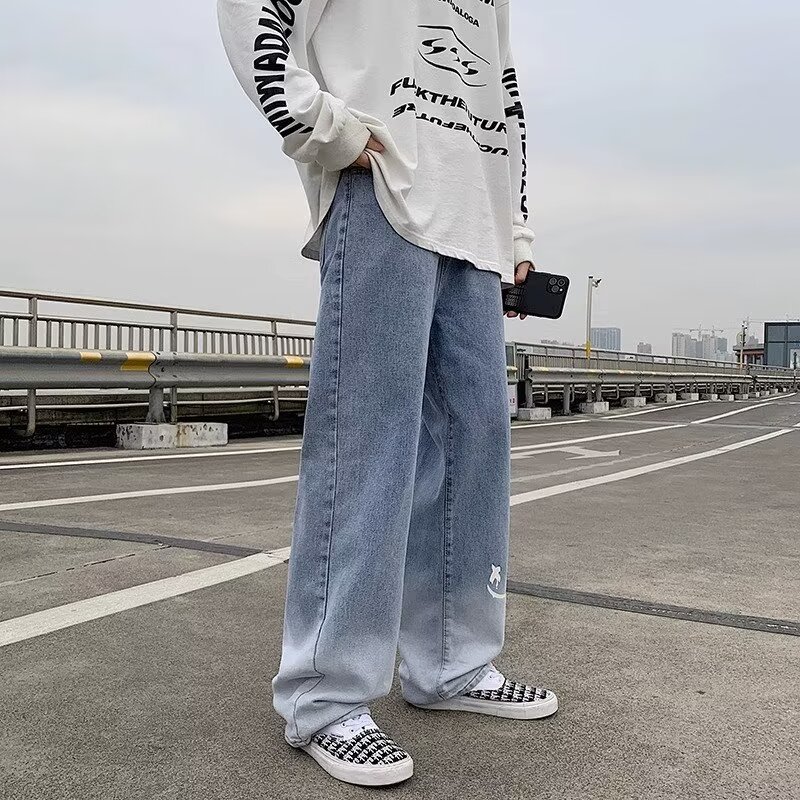 Street Fashion Vibes - Washed Vintage American Street Style Jeans