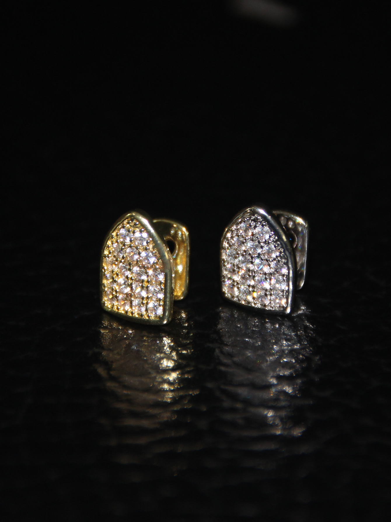 Street Fashion Jewelry - 1pc Full Zircon Inlaid Teeth Decoration