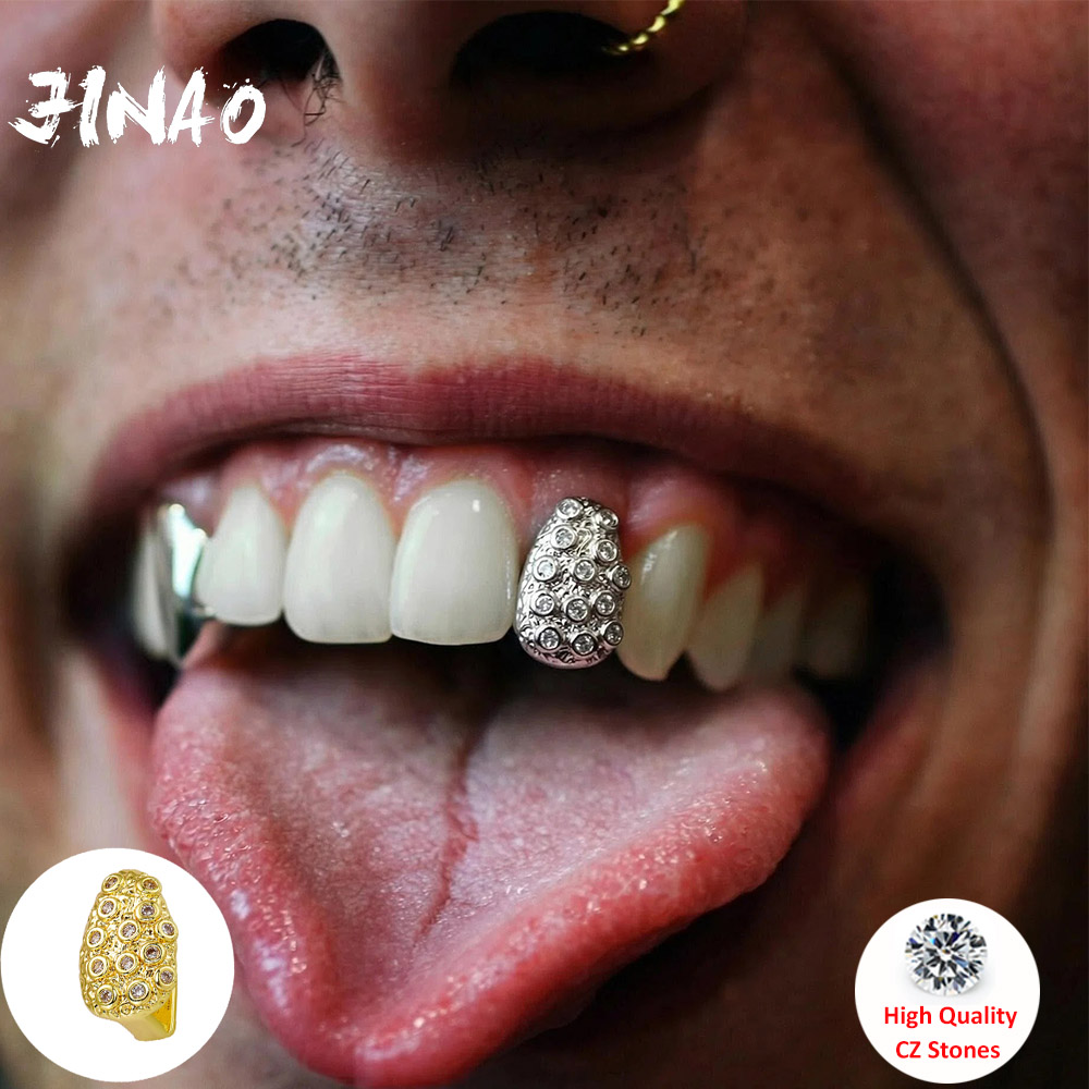 Street Fashion Jewelry - JINAO Hip Hop Single Teeth Full
