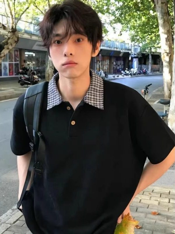 Street Fashion Hong Kong - Loose Fit Summer Short Sleeve Men's