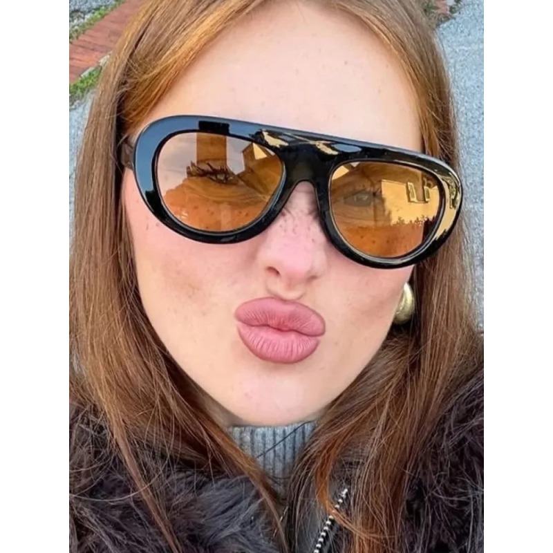 Y2K Retro Round Sunglasses Tre - đánh giá và giá Street Fashion Glasses