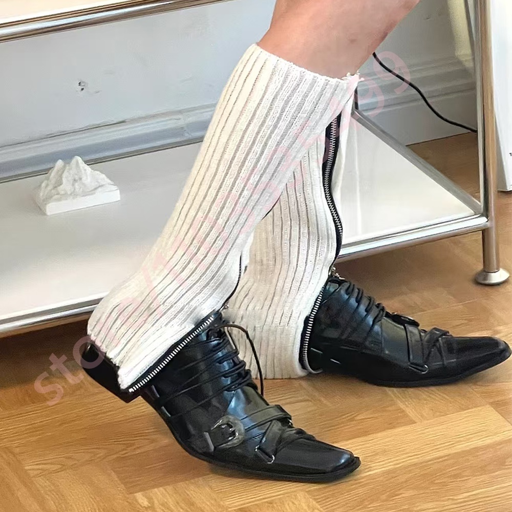 Black Pointed Toe Women's Thic - đánh giá và giá Street Fashion Men 2025
