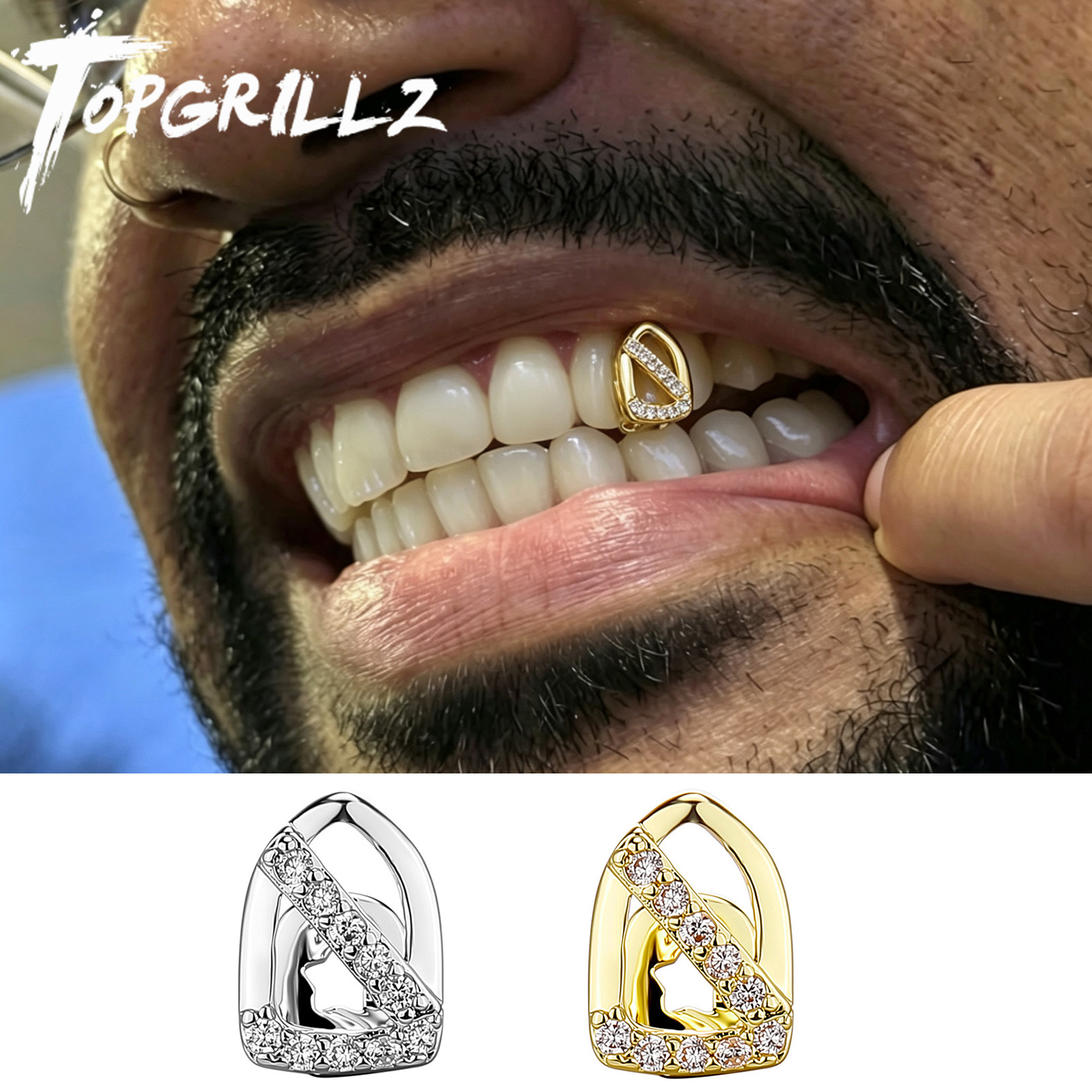 TOPGRILLZ  Hip Hop Hollow Teet - đánh giá và giá Street Fashion Jewelry