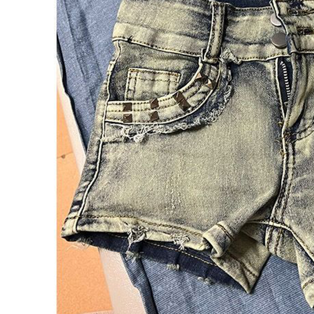 Retroy2K American Rivet Shorts - đánh giá và giá Street Fashion Girl