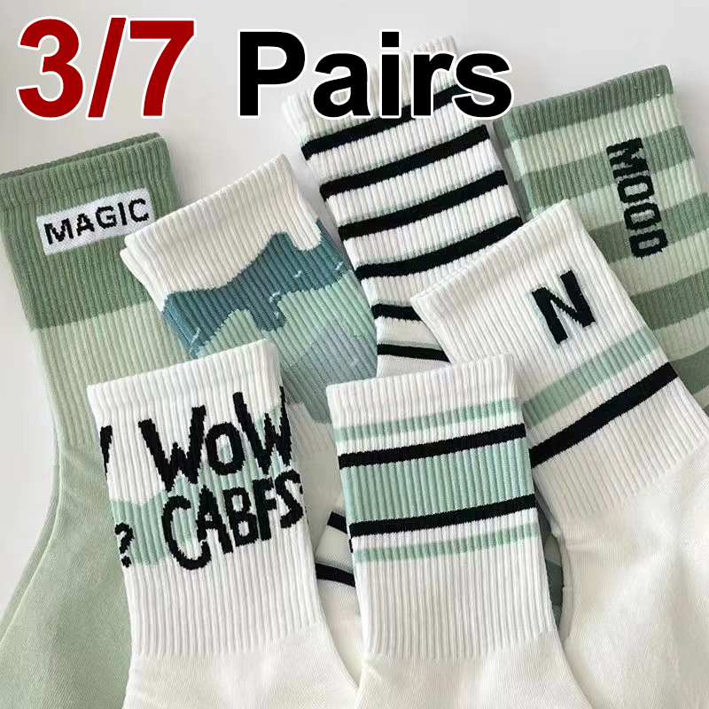 3/7 Pairs Women Striped Printe - đánh giá và giá Street Fashion Youtube
