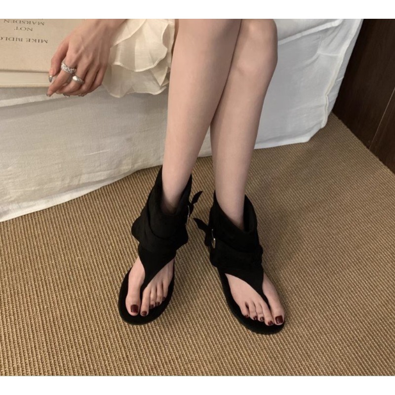 2025Spring Clip Toe Flats Sand - đánh giá và giá Street Fashion Rome