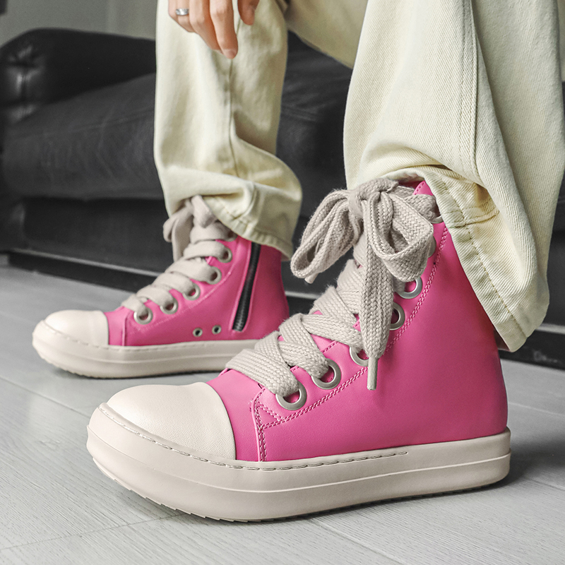 Original Pink Men High-top Sne - đánh giá và giá Street Fashion Rome