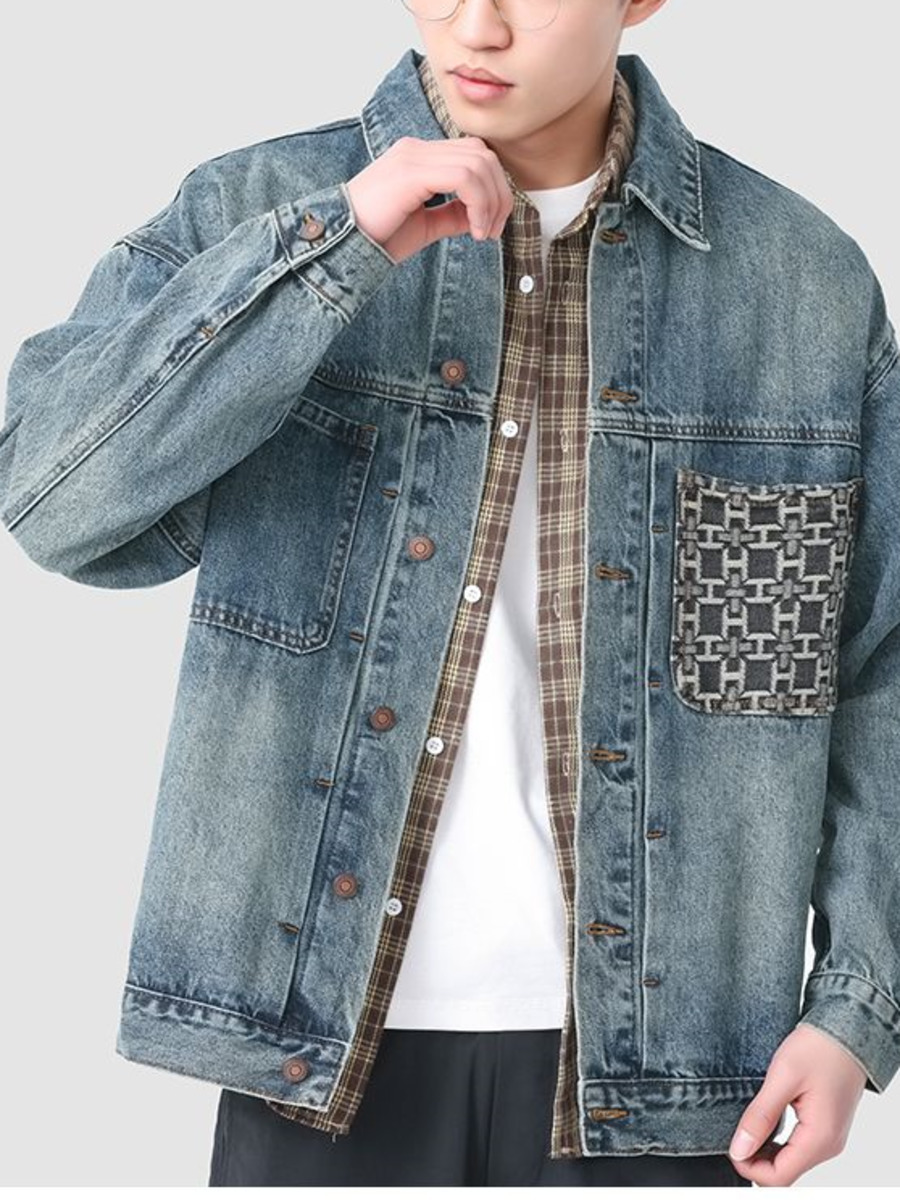 Vintage Embroidery Pocket Deni - đánh giá và giá Street Fashion Hong Kong