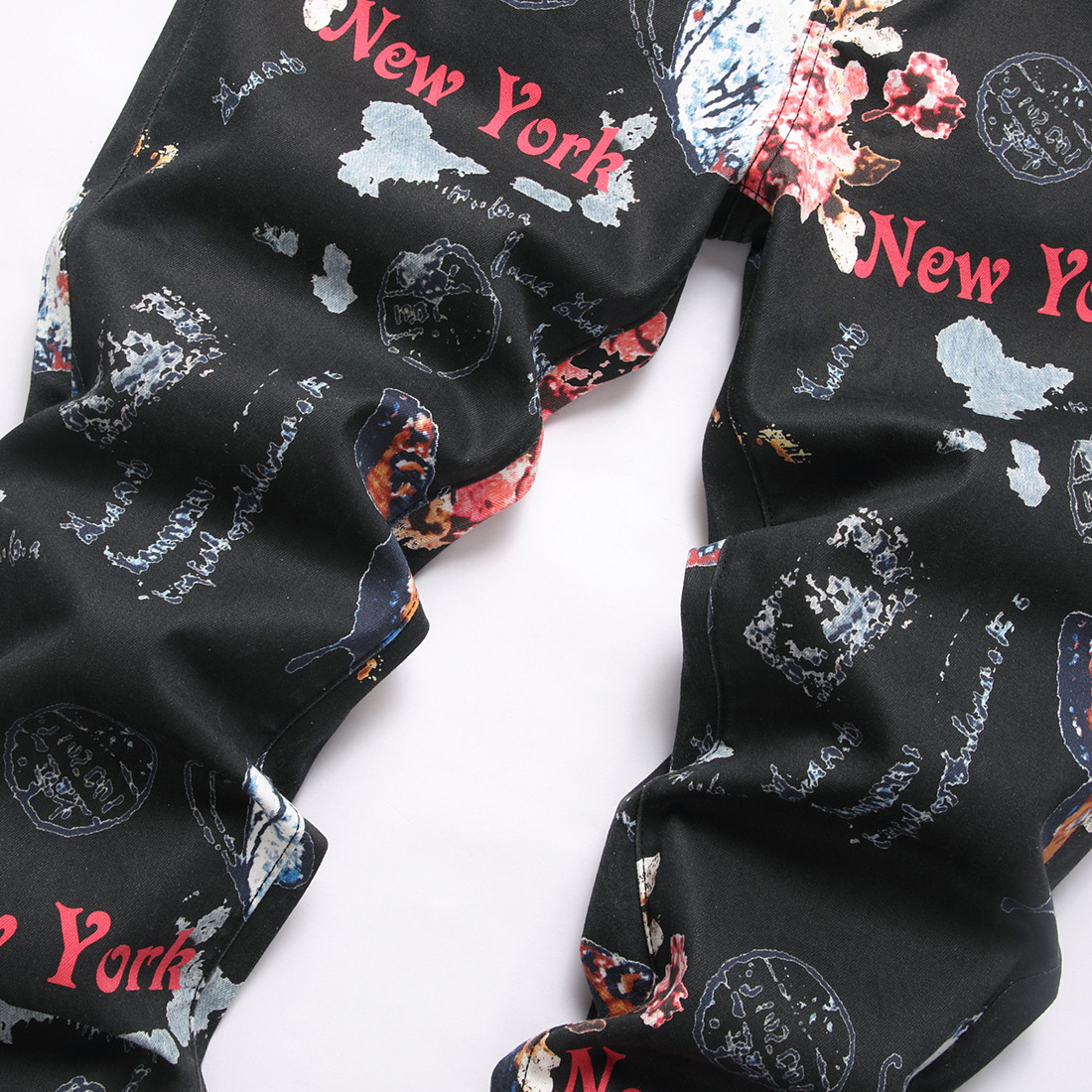 Men Digital Print Jeans Fashio - đánh giá và giá Street Fashion Of New York