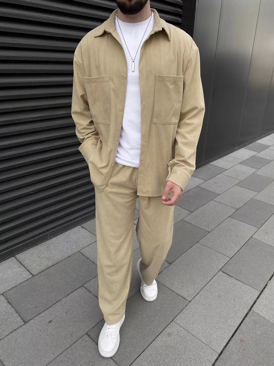Men's corduroy two-piece outfi - đánh giá và giá Street Fashion In China
