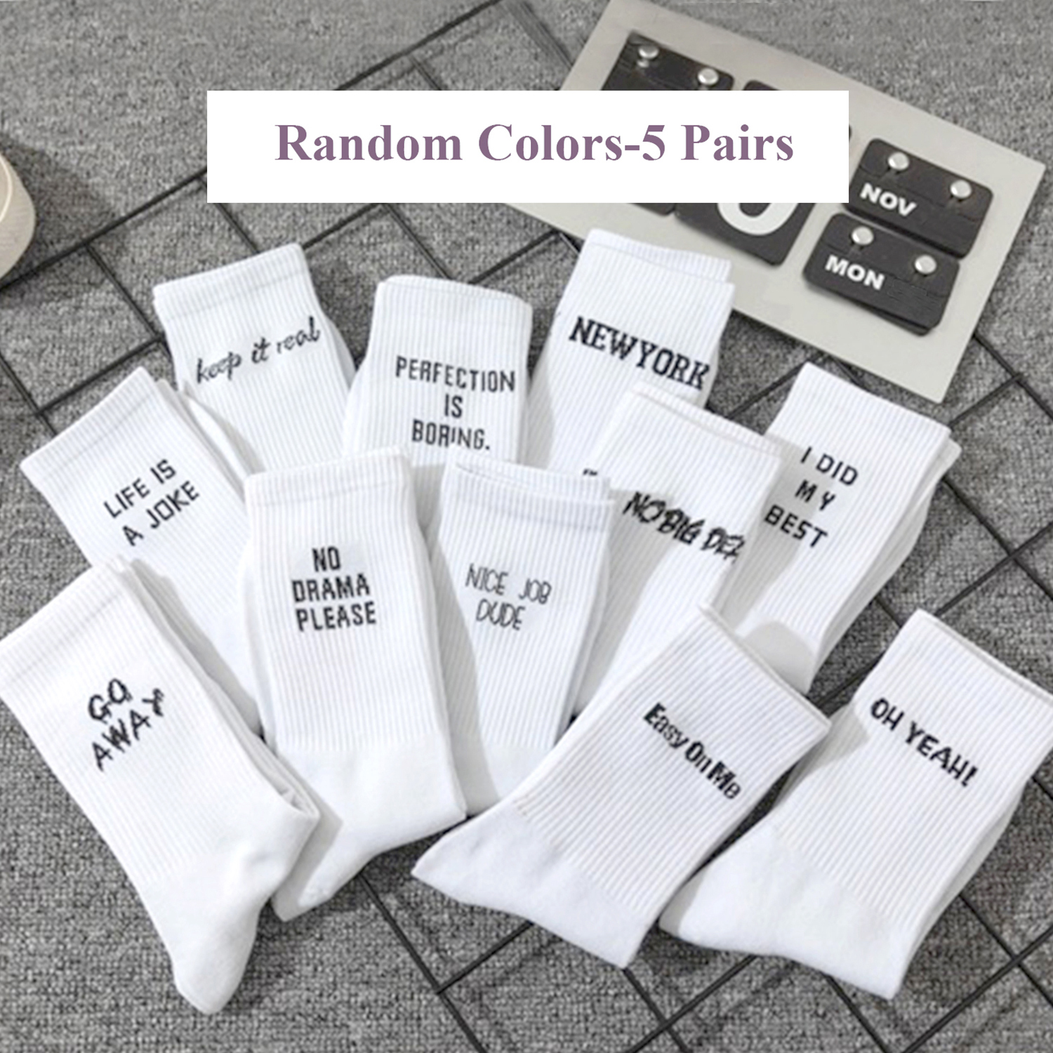 5 Pairs/Set New Women Letter J - đánh giá và giá Street Fashion Youtube