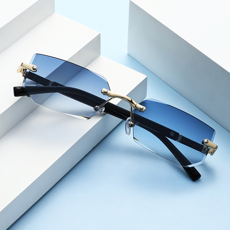 Trendy Rimless Sunglasses Wome - đánh giá và giá Street Fashion Glasses
