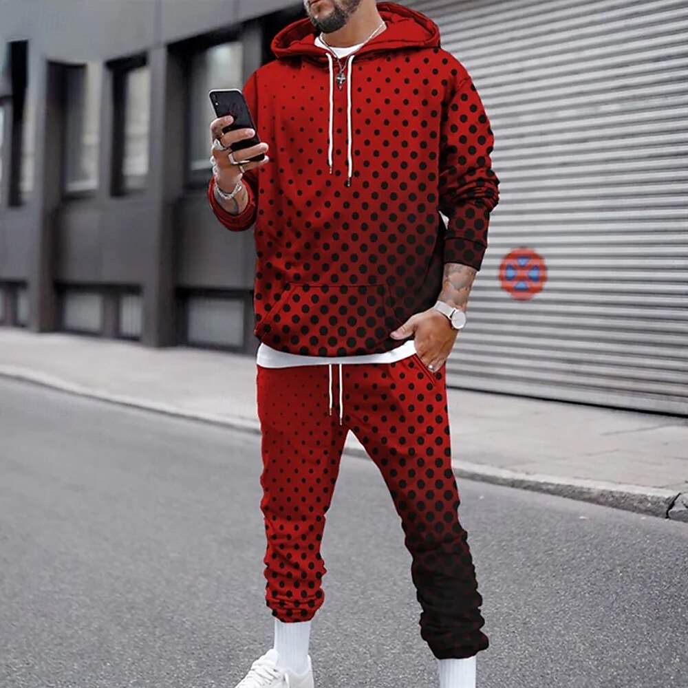 Funny 3D Polka Dot Print Men's - đánh giá và giá Street Fashion In China
