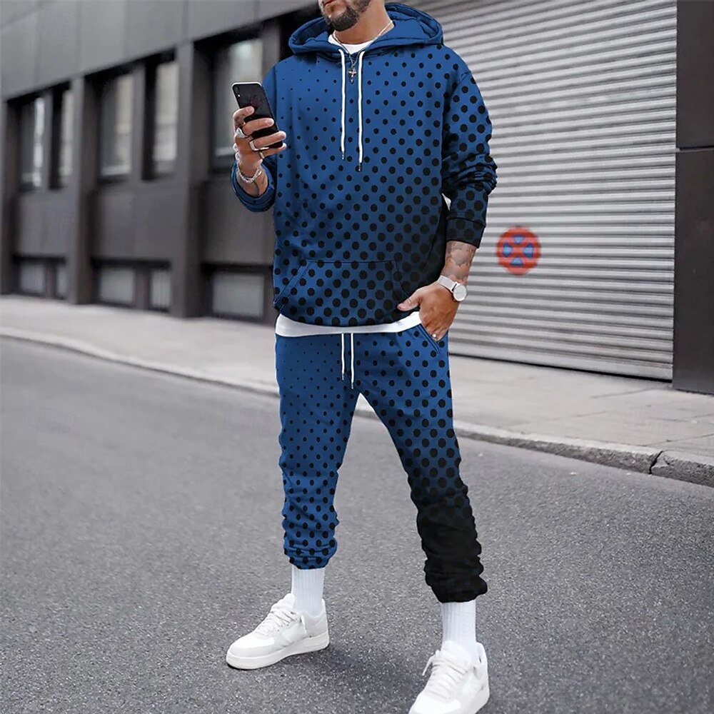 Funny 3D Polka Dot Print Men's - đánh giá và giá Street Fashion In China