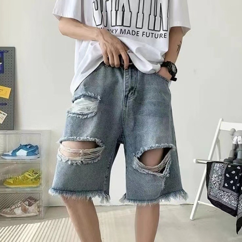 Summer Men's Denim Shorts Retr - đánh giá và giá Street Fashion Hong Kong