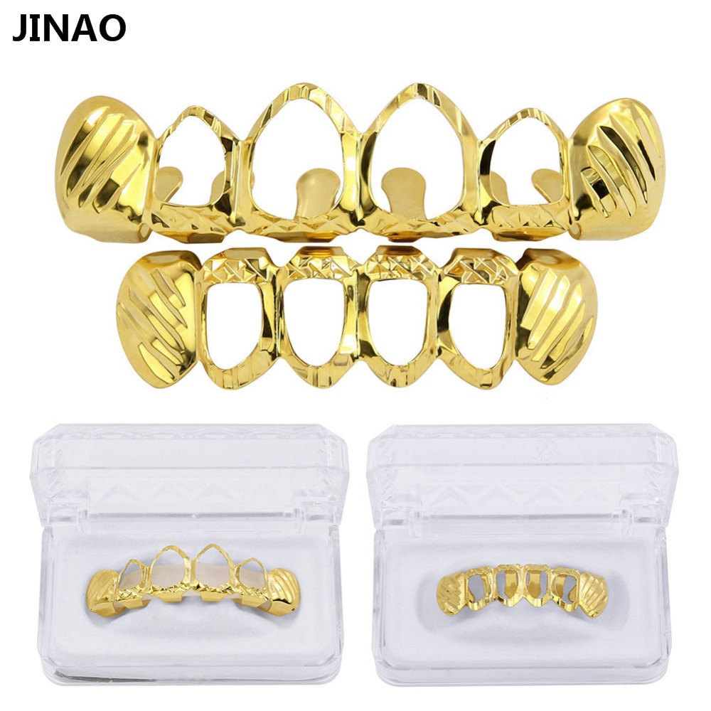 JINAO New Fit D-Cut Grillz Set - đánh giá và giá Street Fashion Jewelry