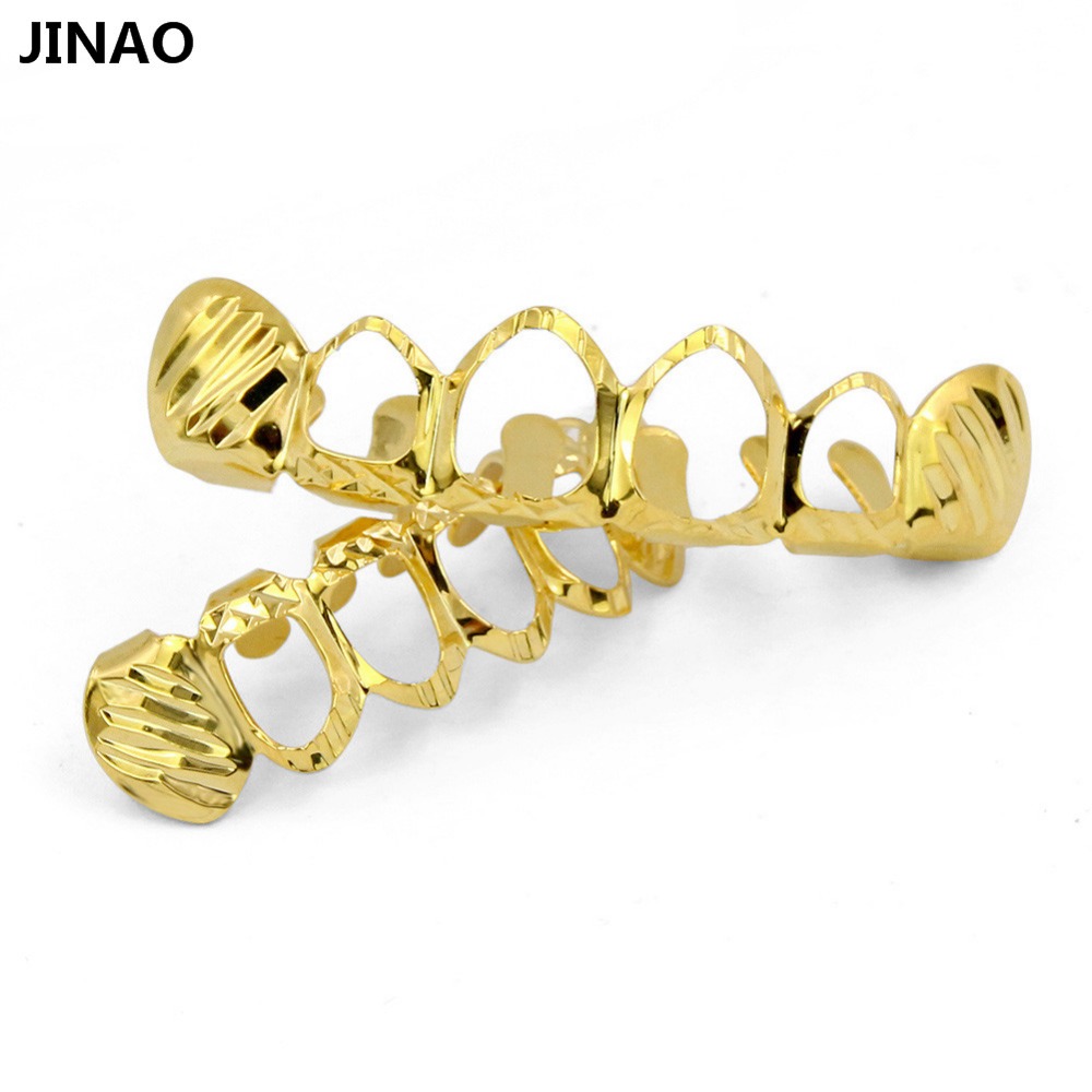 JINAO New Fit D-Cut Grillz Set - đánh giá và giá Street Fashion Jewelry