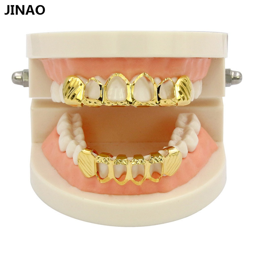 JINAO New Fit D-Cut Grillz Set - đánh giá và giá Street Fashion Jewelry