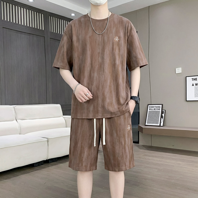 【T-Shirt + 5-Point Shorts】Men' - đánh giá và giá Street Fashion Us