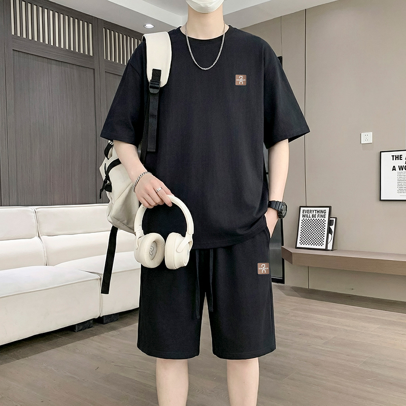 【T-Shirt + 5-Point Shorts】Men' - đánh giá và giá Street Fashion Us