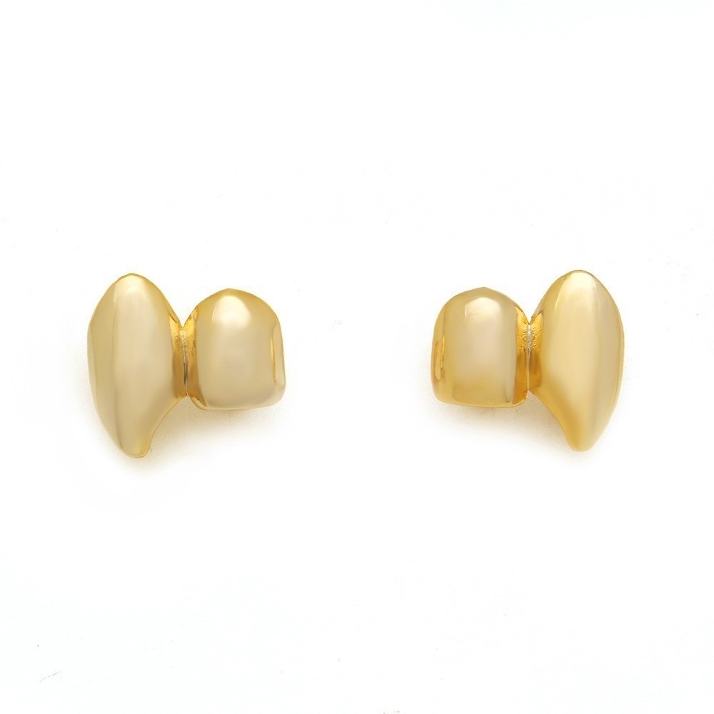 2Pcs/Set Double Glossy Hip-Hop - đánh giá và giá Street Fashion Jewelry