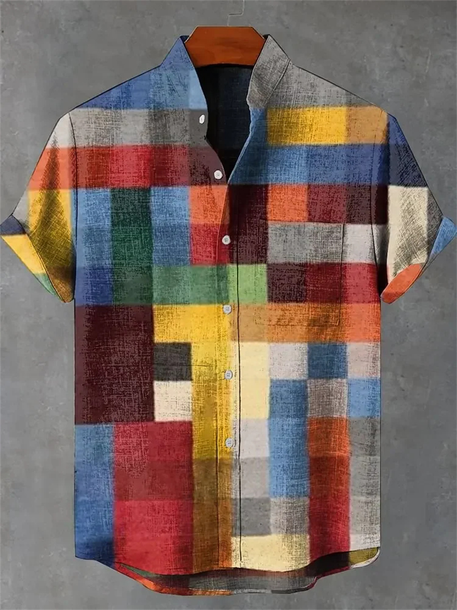 Men's irregular pattern printe - đánh giá và giá Street Fashion Men 2025