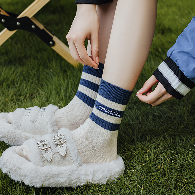 Autumn Women Sports Socks Stri - đánh giá và giá Street Fashion Youtube
