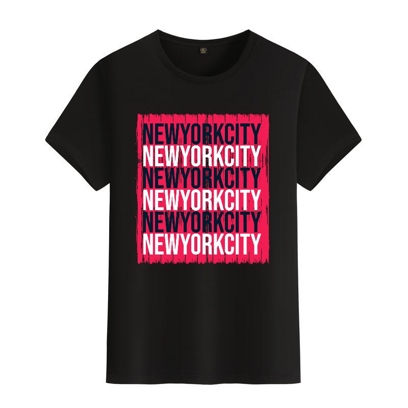 Men's Black Round-Neck Short-S - đánh giá và giá Street Fashion Of New York