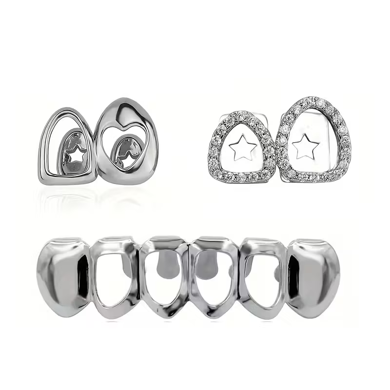 3Pcs Hip Hop Fashion Hollow-Ou - đánh giá và giá Street Fashion Jewelry