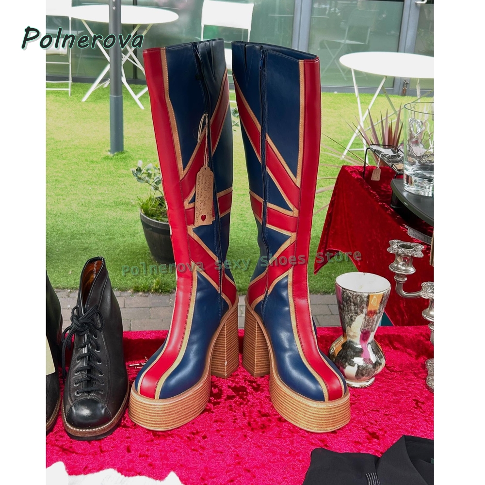 Union Jack Platform Fashion Bo - đánh giá và giá Street Fashion Girl