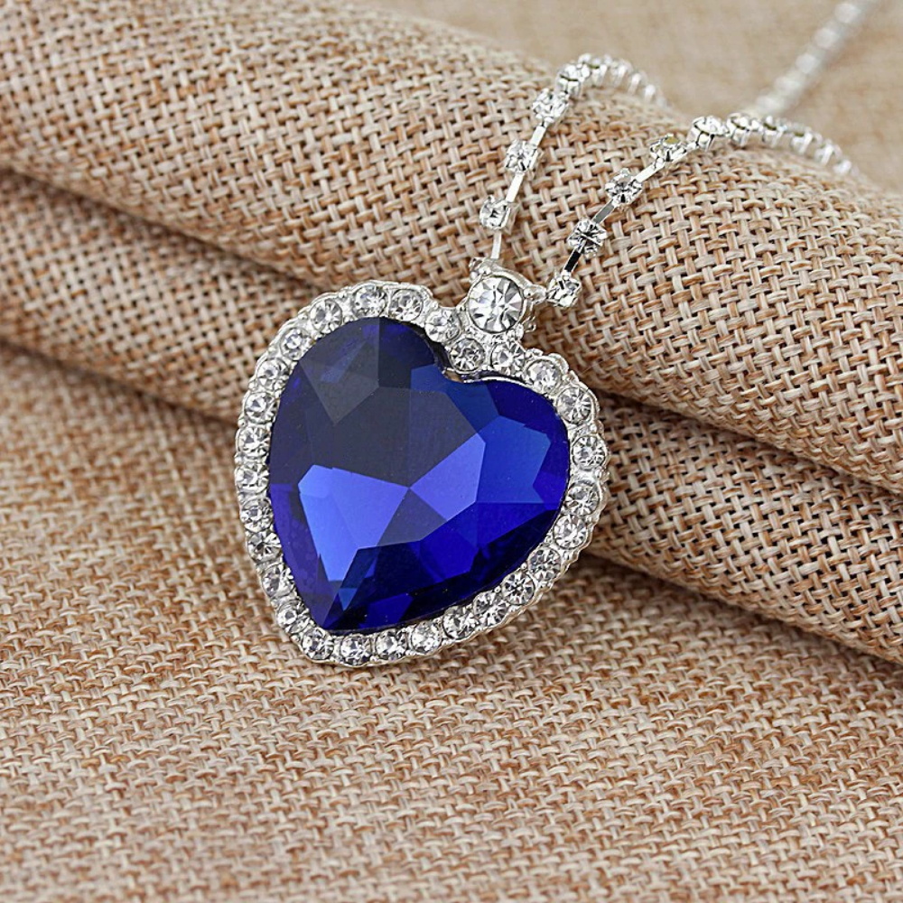 New Simple Ocean Heart Blue Lo - đánh giá và giá Street Fashion Jewelry